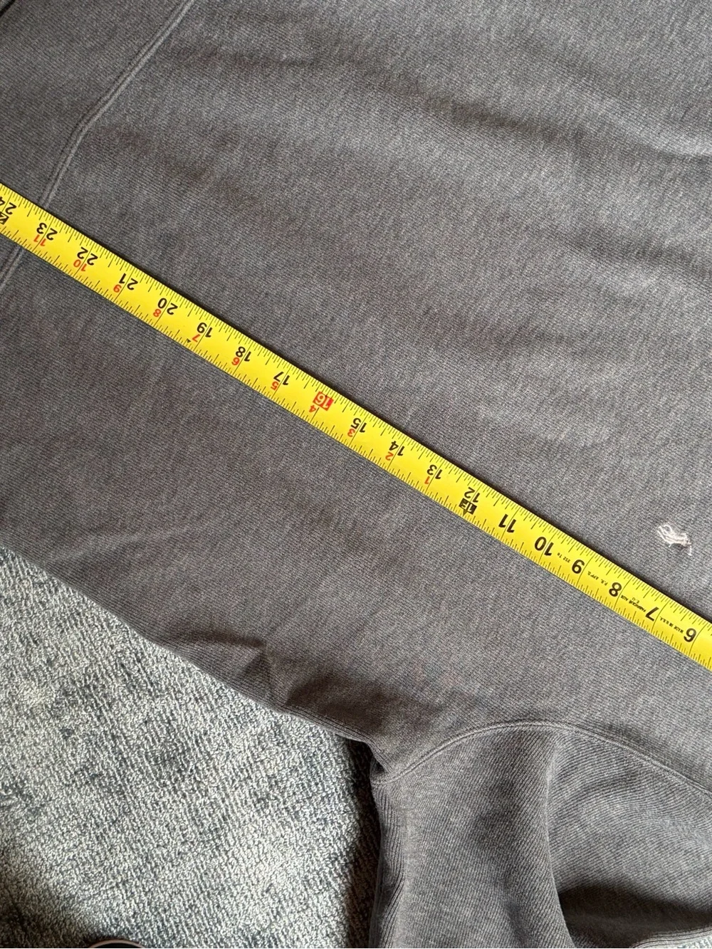 Mens Long  Sleeve V Neck Sweater Sweatshirt Cotton Polo Ralph Lauren Sz XXL Gray